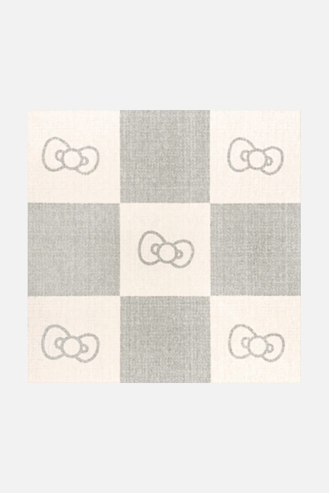Hello Kitty Karo Grau Teppich - Image 3