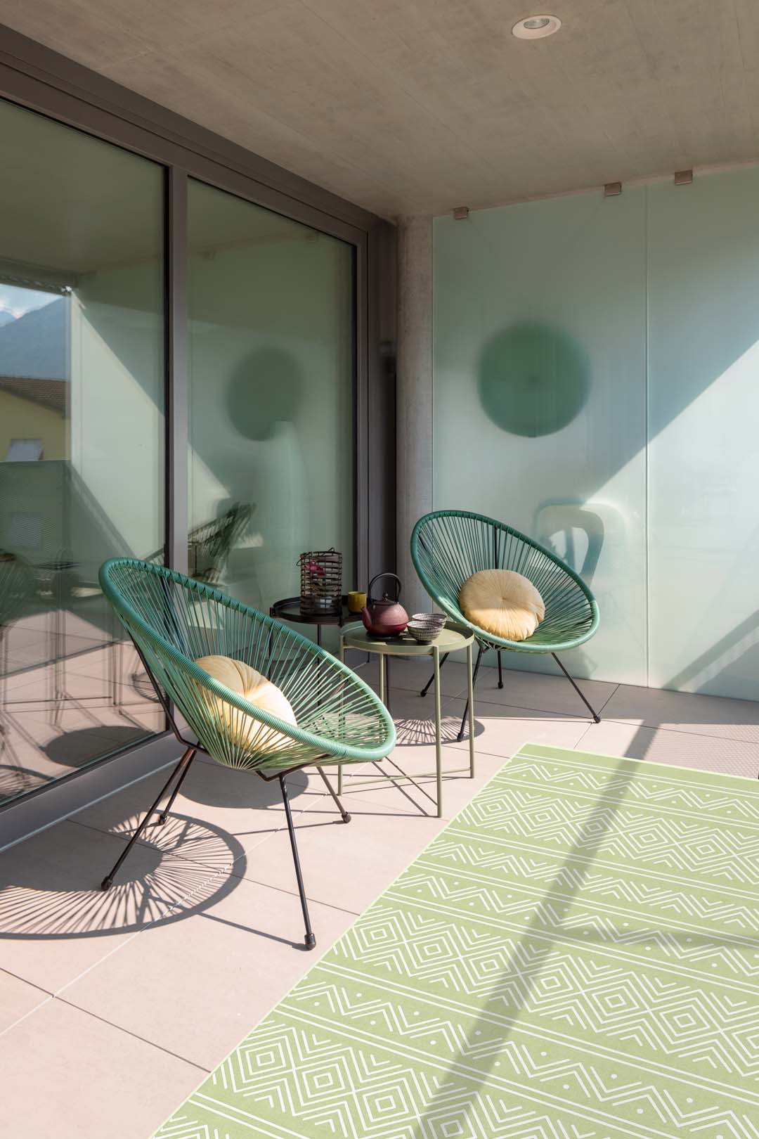 Outdoor Aztek Grün Teppich - Image 20
